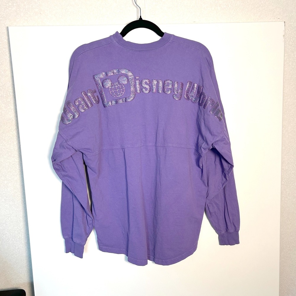 Walt Disney World "Purple Potion" glitter spirit jersey long sleeve tee XS